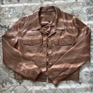 Blank NYC Brown Vegan Leather Jacket